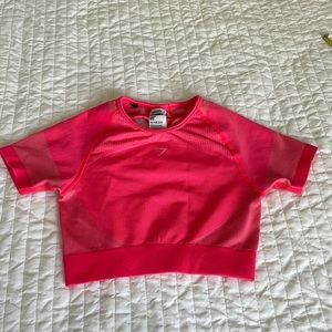 Hot Pink Gymshark Compression Crop Top